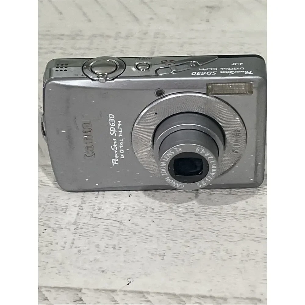 Canon PowerShot SD630 Digital ELPH Camera 6.0MP 3X Zoom Silver Lightweigh Tested